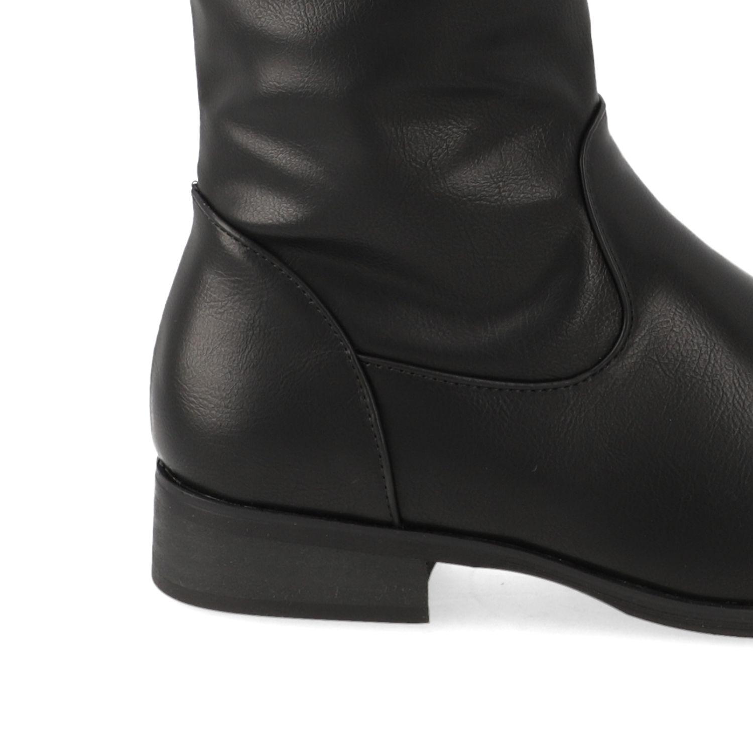 Botas Planas Negro Dorette-4