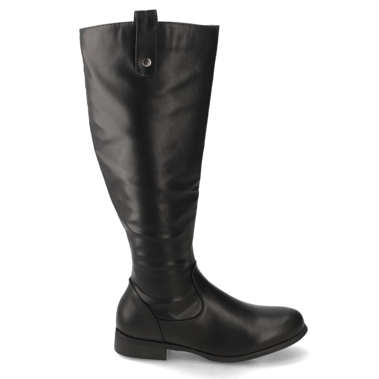 Botas Planas Negro Dorette-5