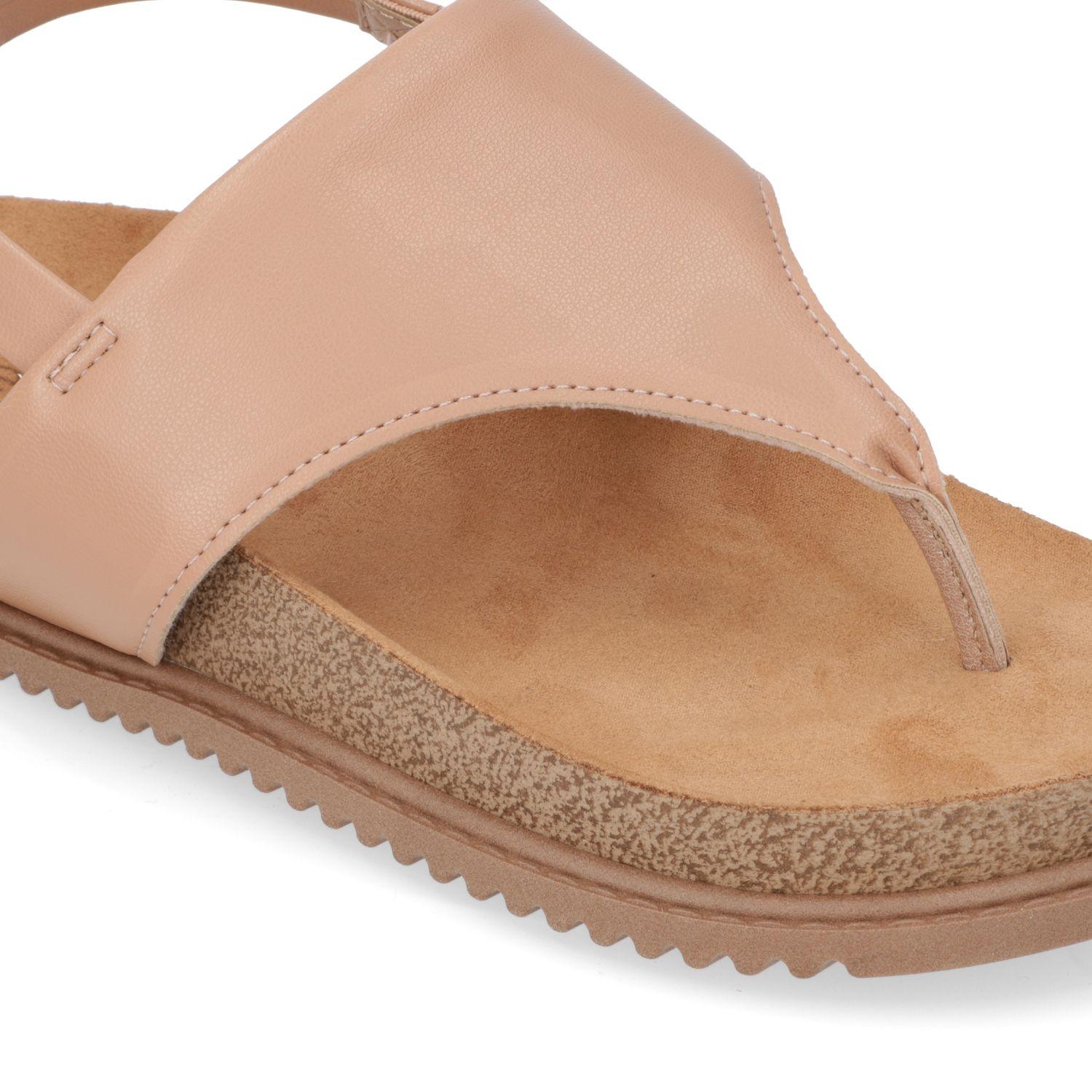 Sandalia Plana Beira Rio Nude 14566-4