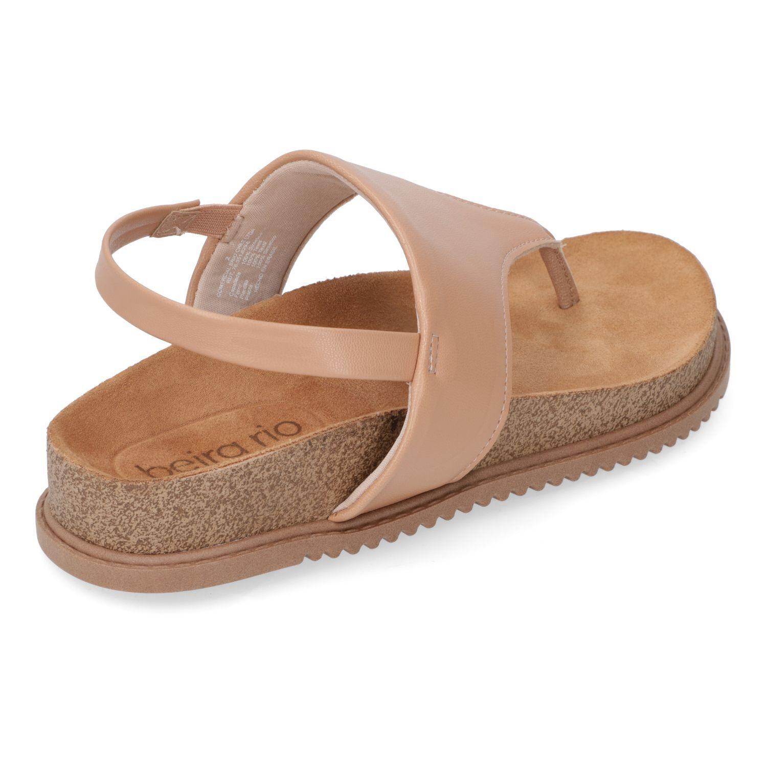 Sandalia Plana Beira Rio Nude 14566-3