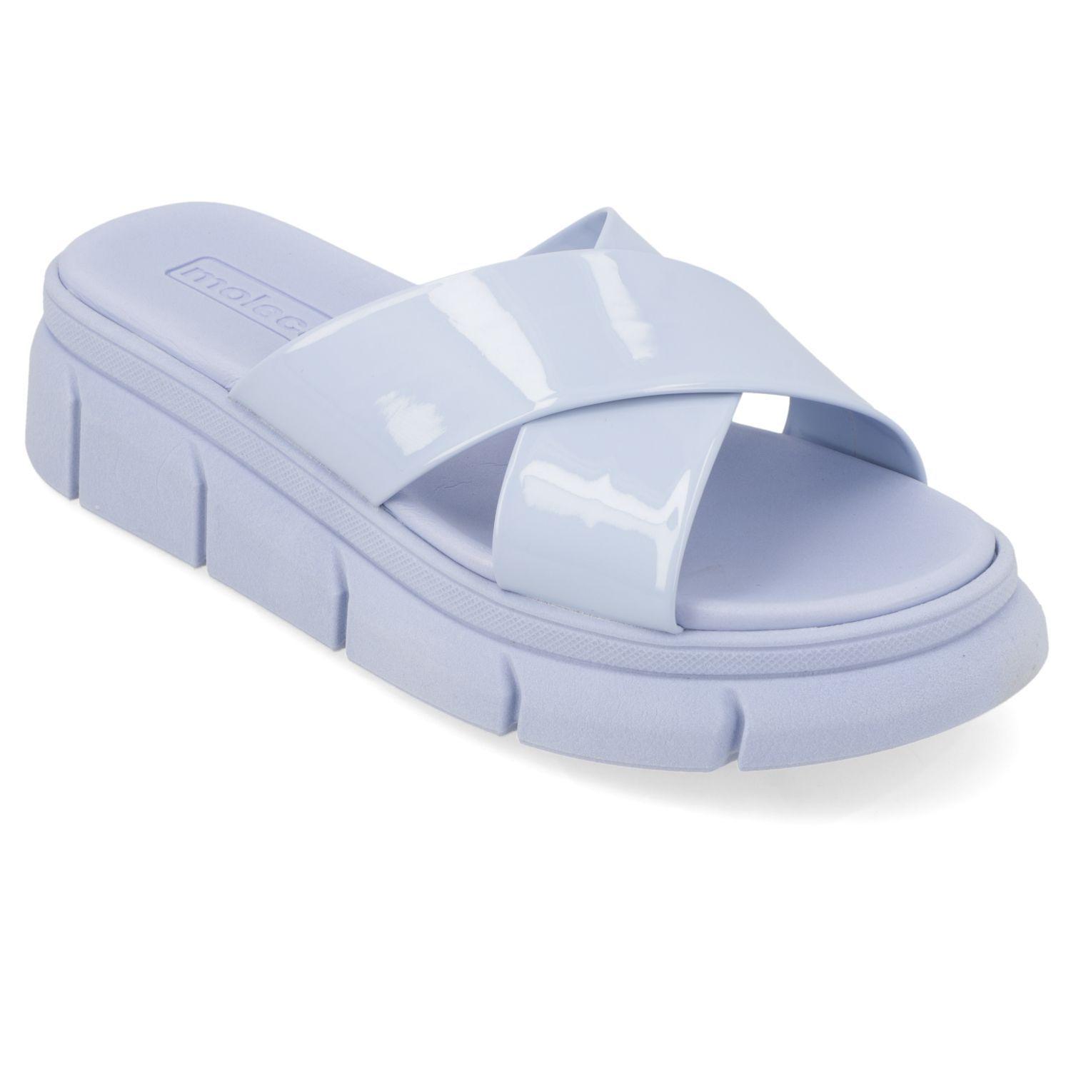 Sandalia Plana Moleca Azul 13425-0