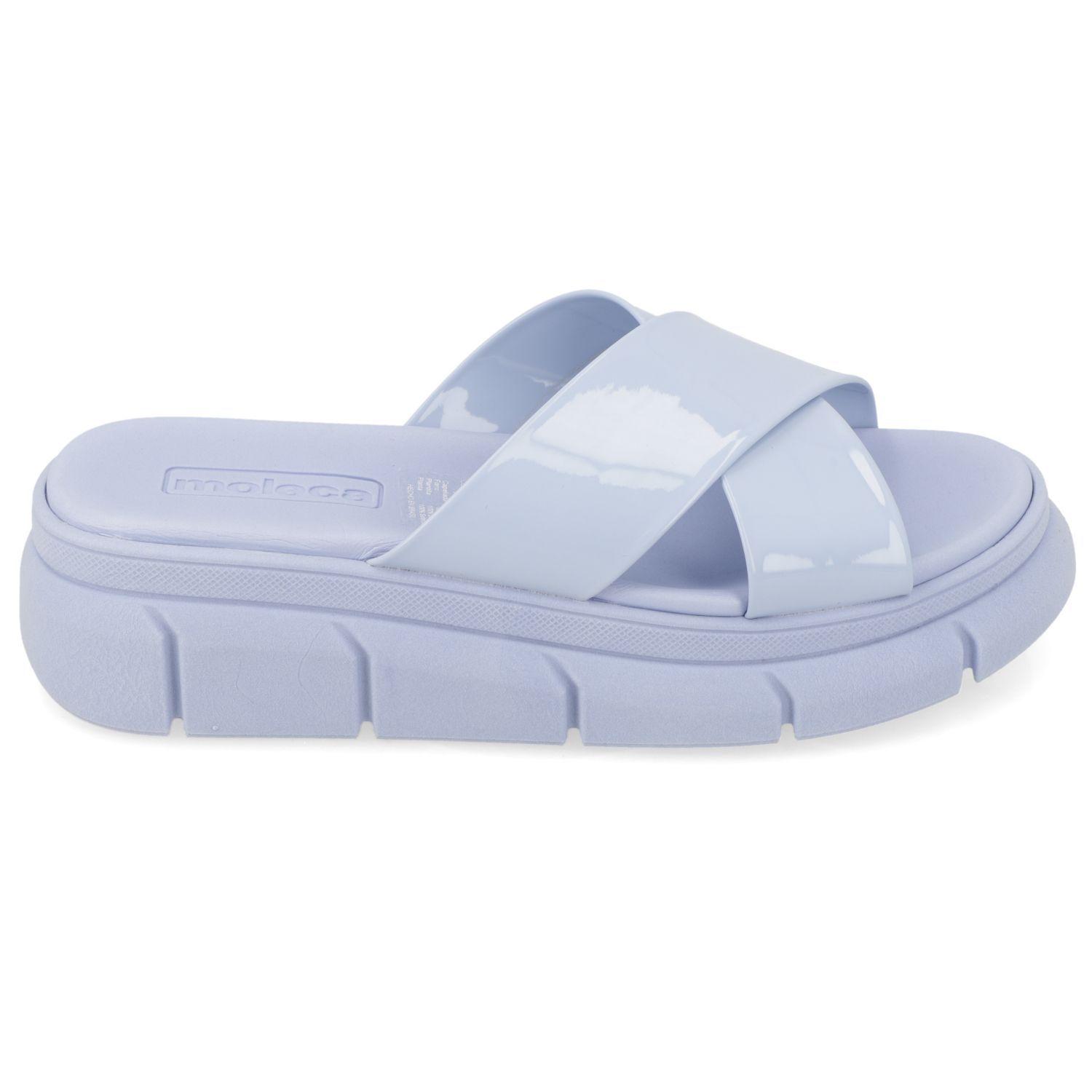 Sandalia Plana Moleca Azul 13425-1