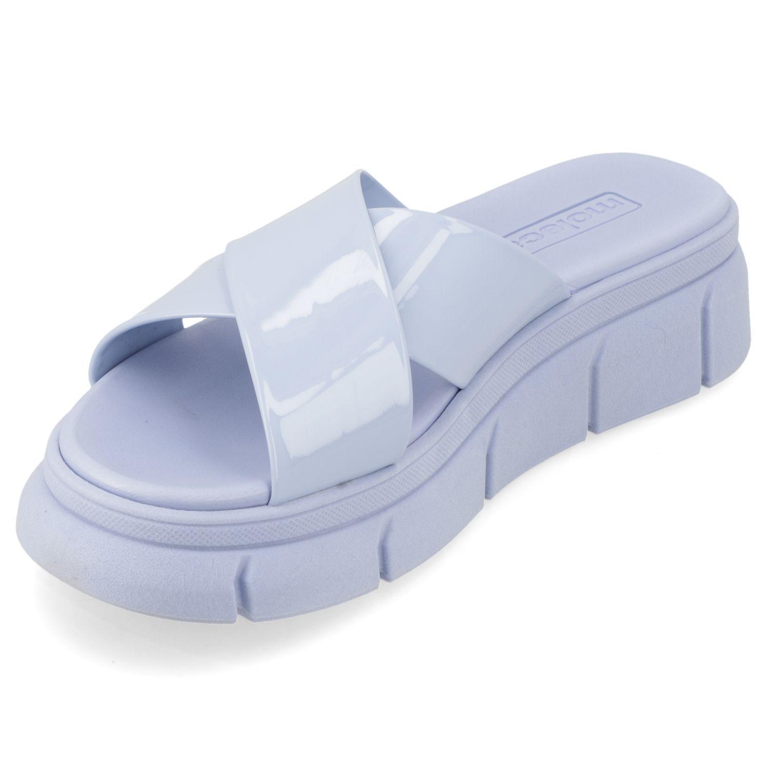 Sandalia Plana Moleca Azul 13425-2