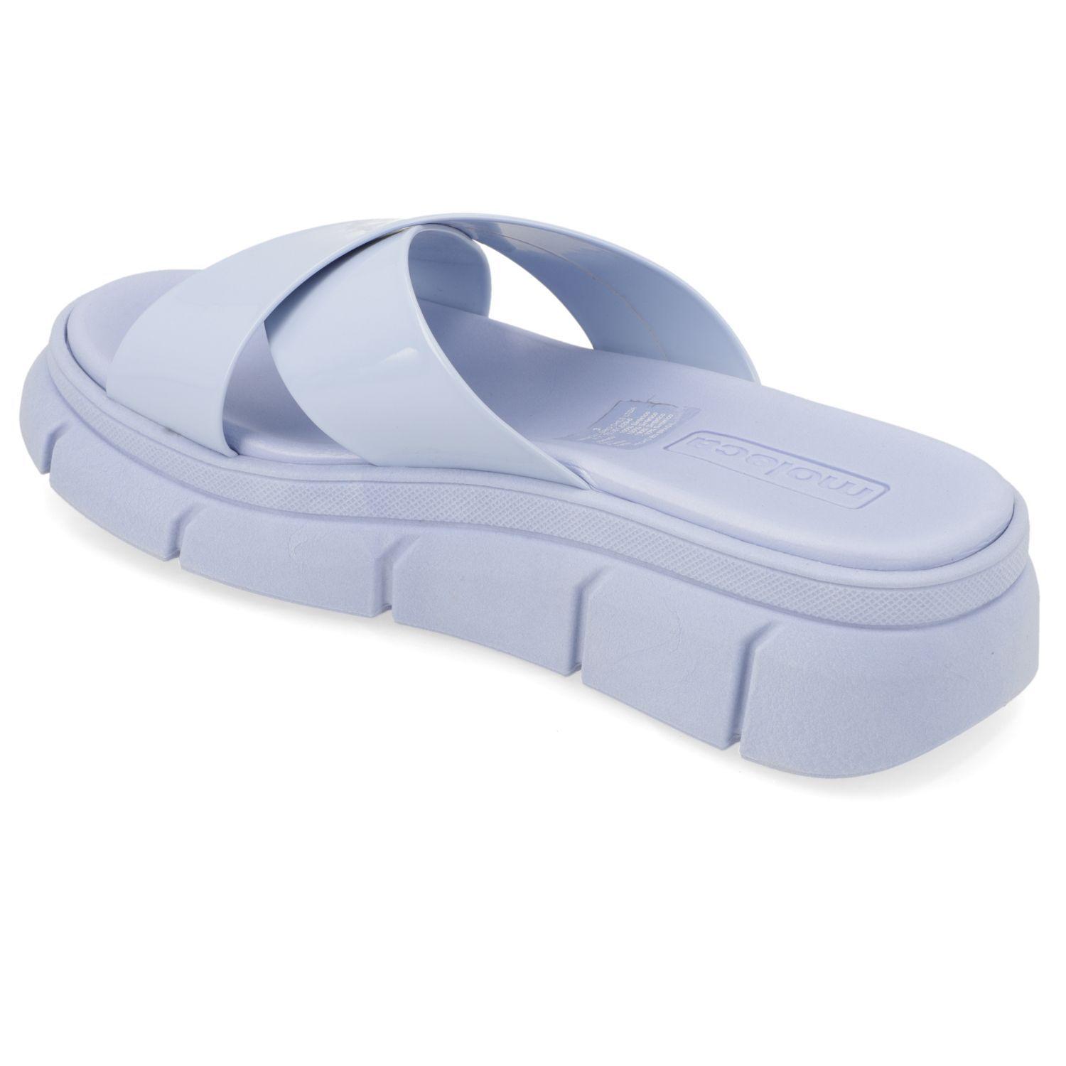 Sandalia Plana Moleca Azul 13425-3