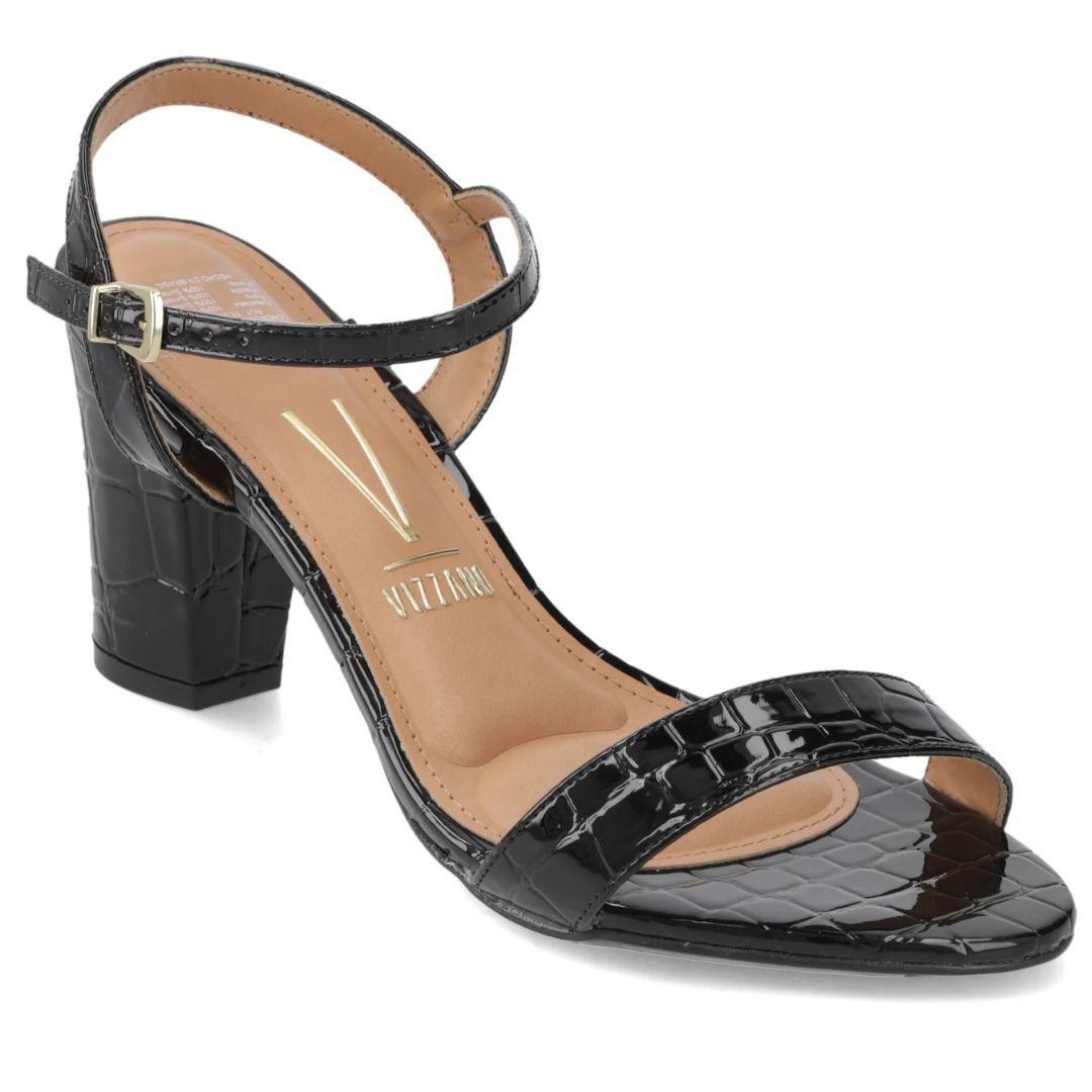 Sandalia Taco Negra Vizzano-0