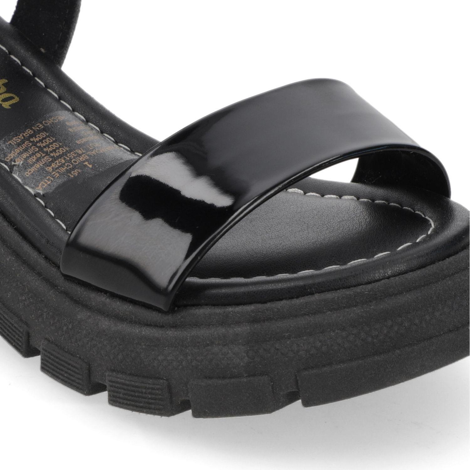 Sandalia Negra Niña con Plataforma Molekinha-5