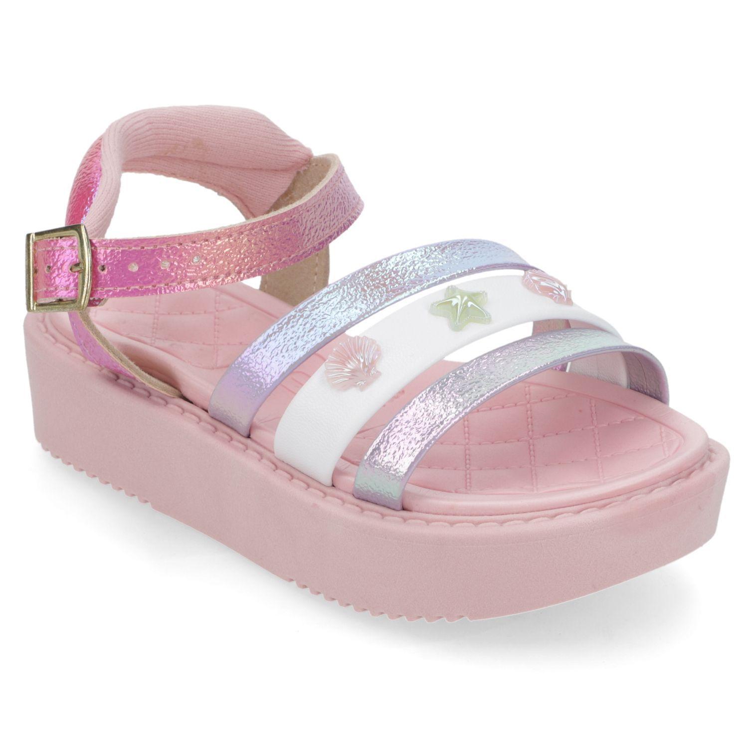 Sandalia Molekinha Rosado con Estrellas y Conchitas-0