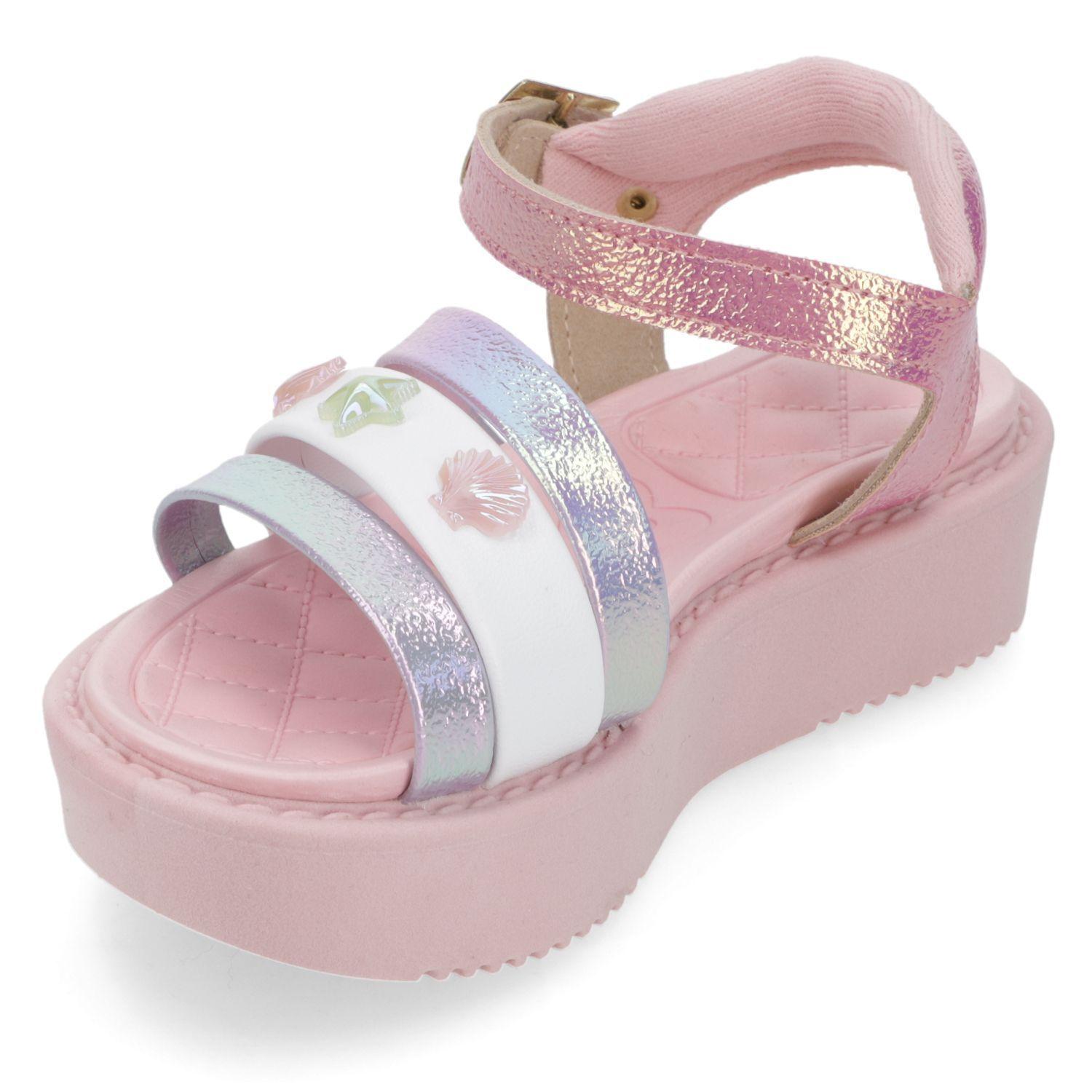 Sandalia Molekinha Rosado con Estrellas y Conchitas-3