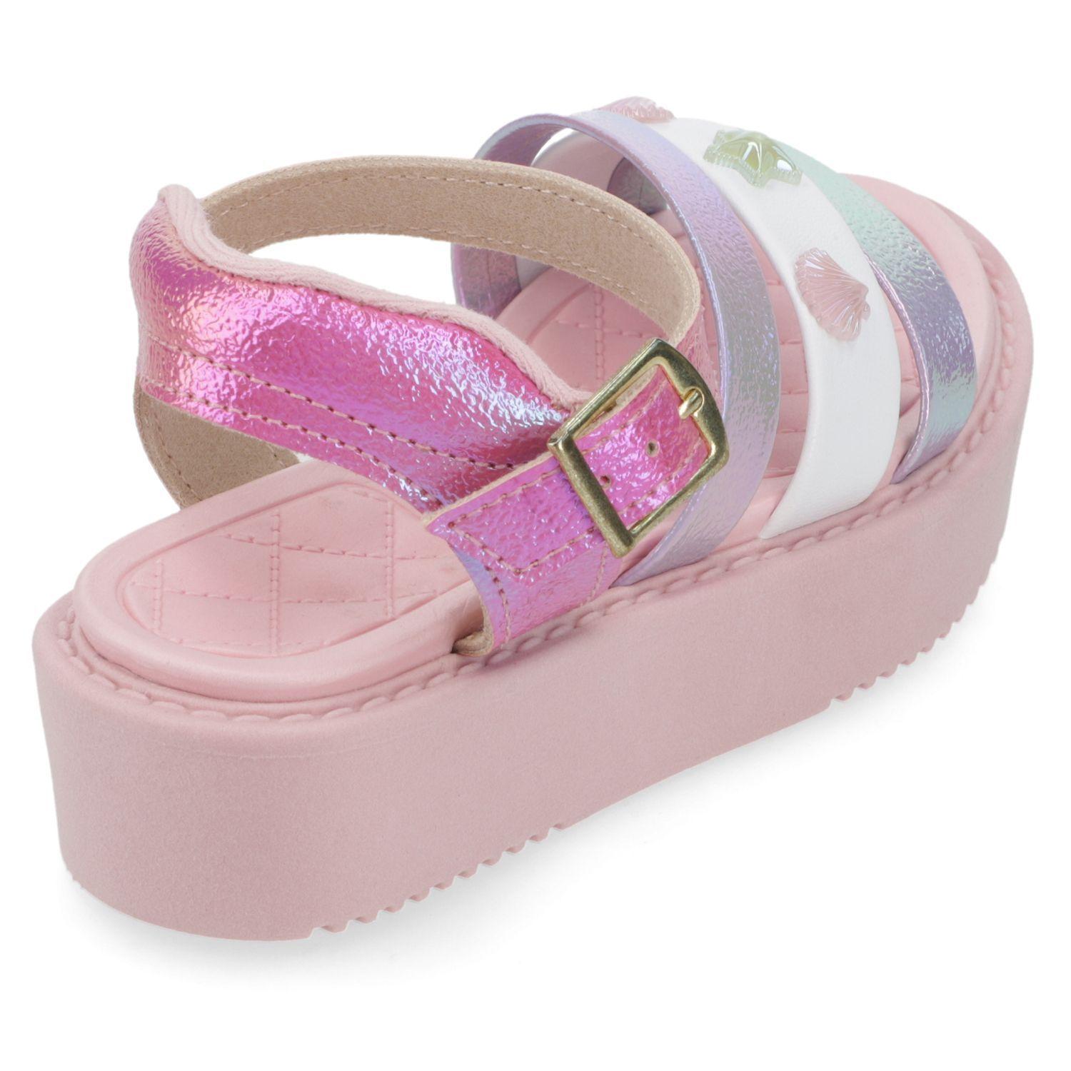 Sandalia Molekinha Rosado con Estrellas y Conchitas-4