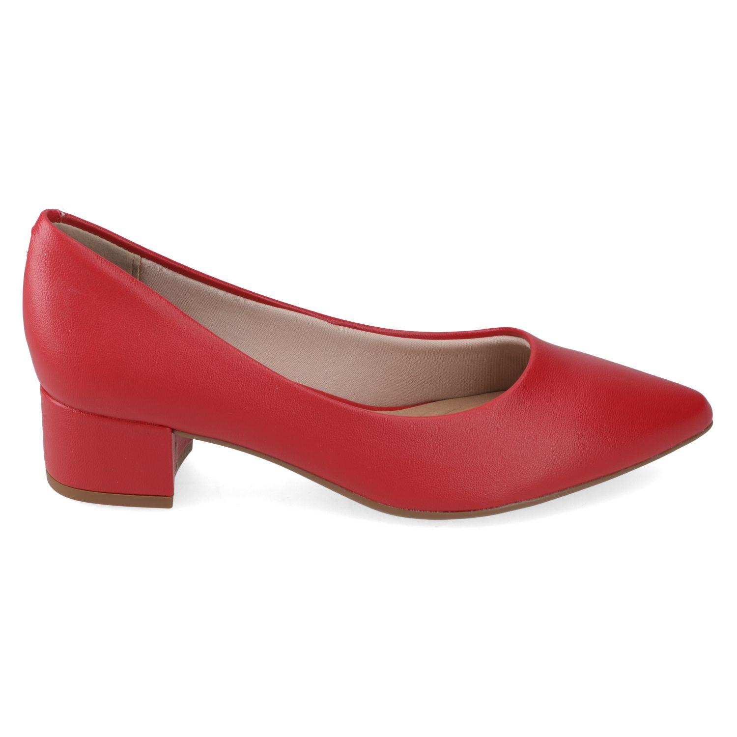 Zapato Taco Beira Rio Rojo Taco 5 Cm-1