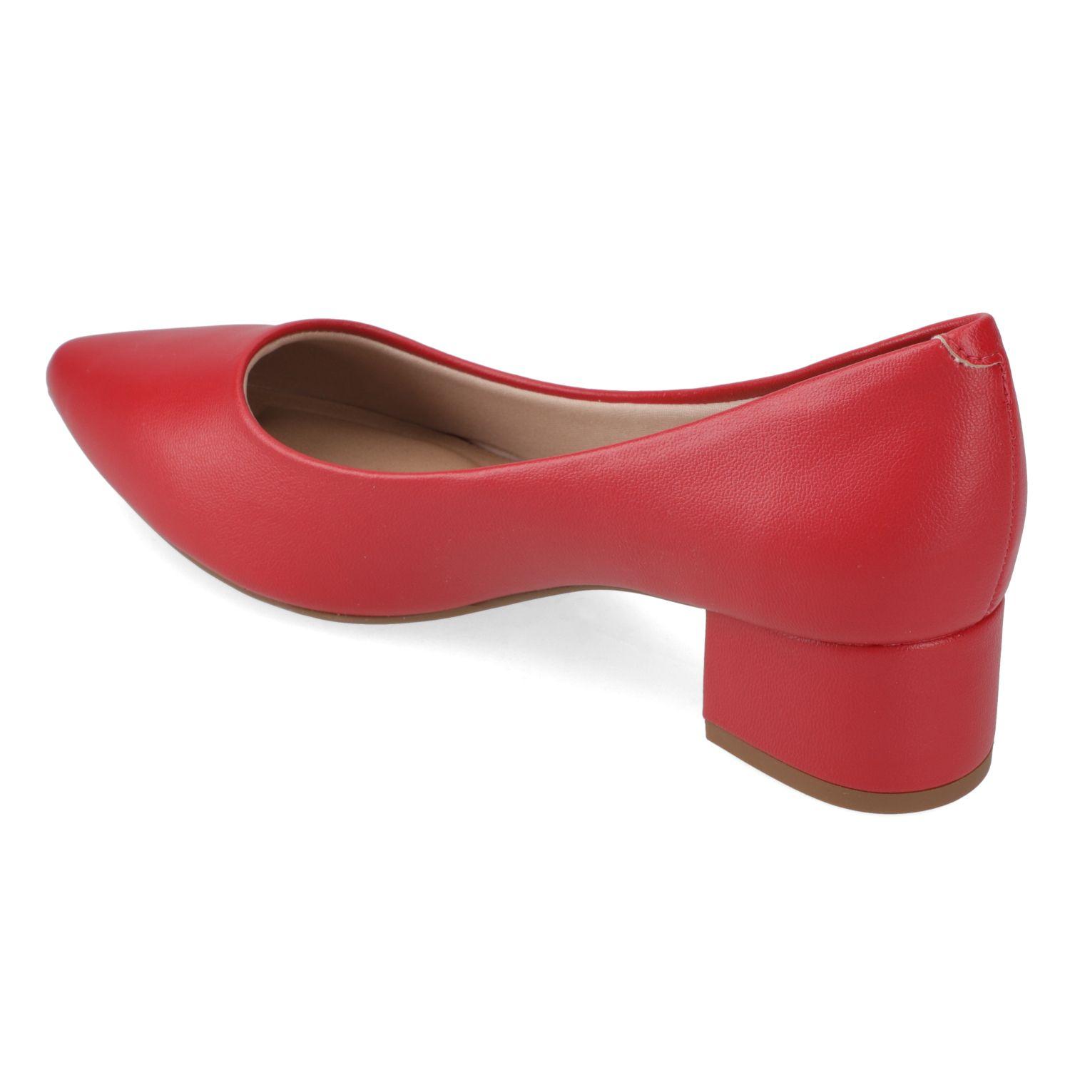 Zapato Taco Beira Rio Rojo Taco 5 Cm-3