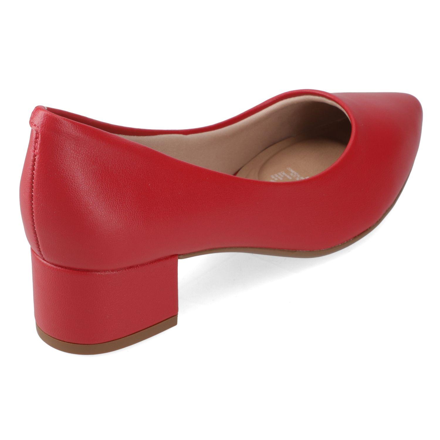Zapato Taco Beira Rio Rojo Taco 5 Cm-4