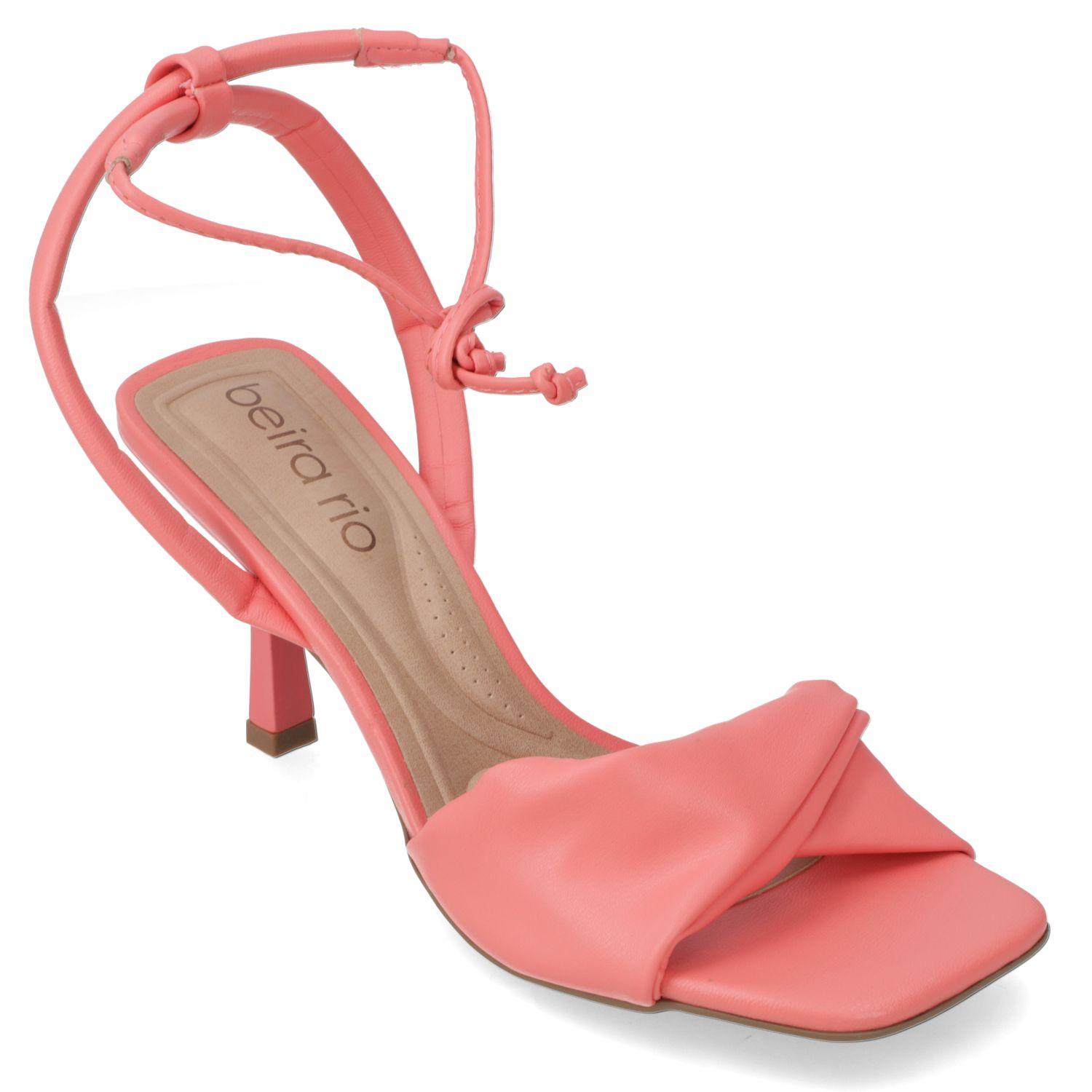 Sandalia Taco Beira Rio Coral 11549-0