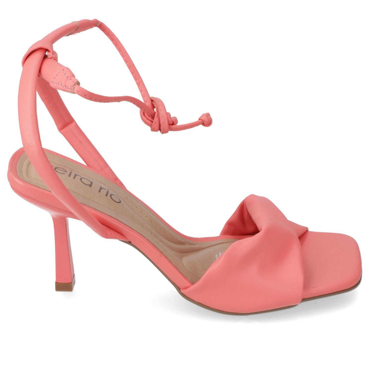 Sandalia Taco Beira Rio Coral 11549-1