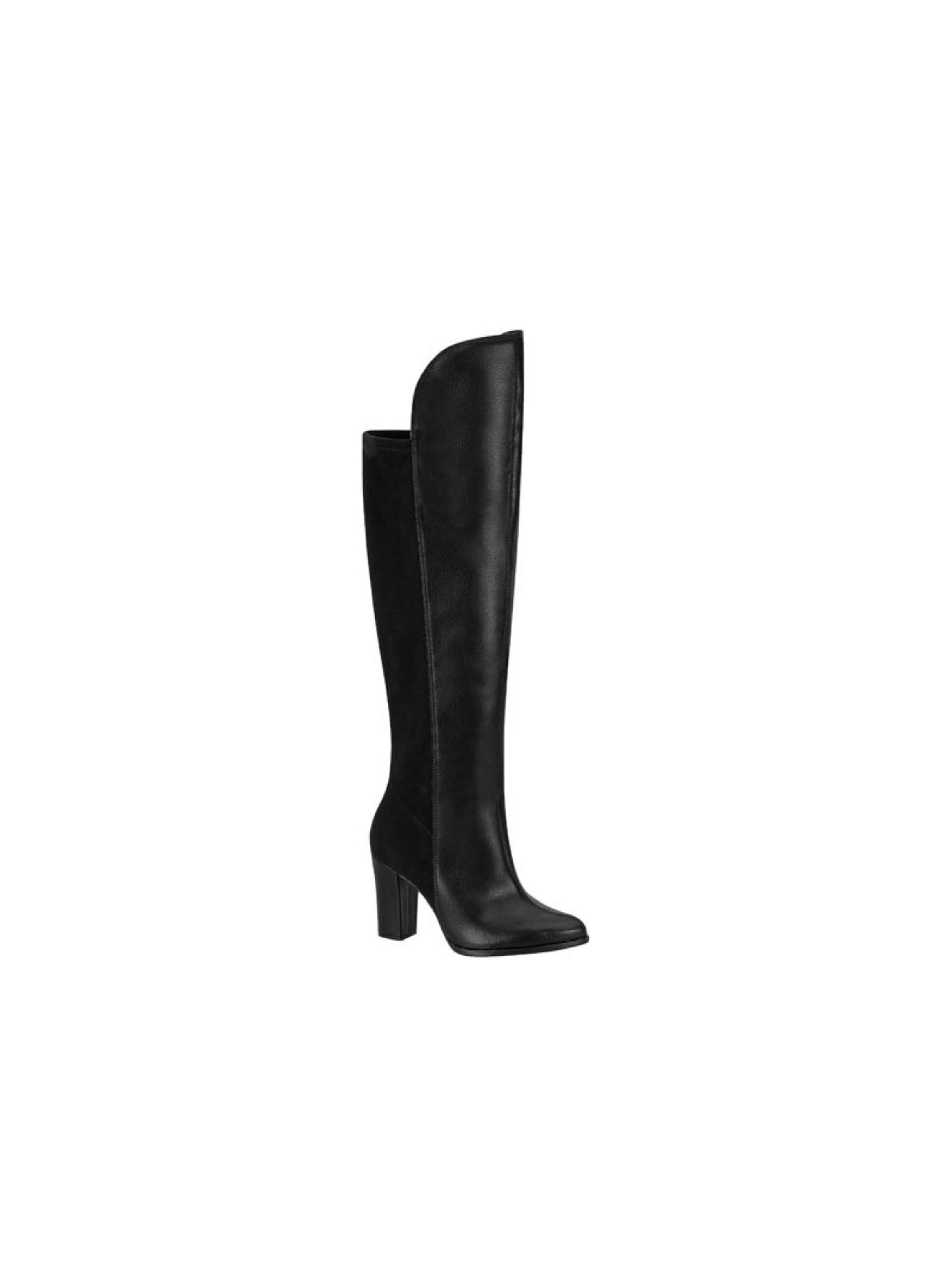 Bota Mujer Gamuza Negro 9043-105- Beira Rio-0