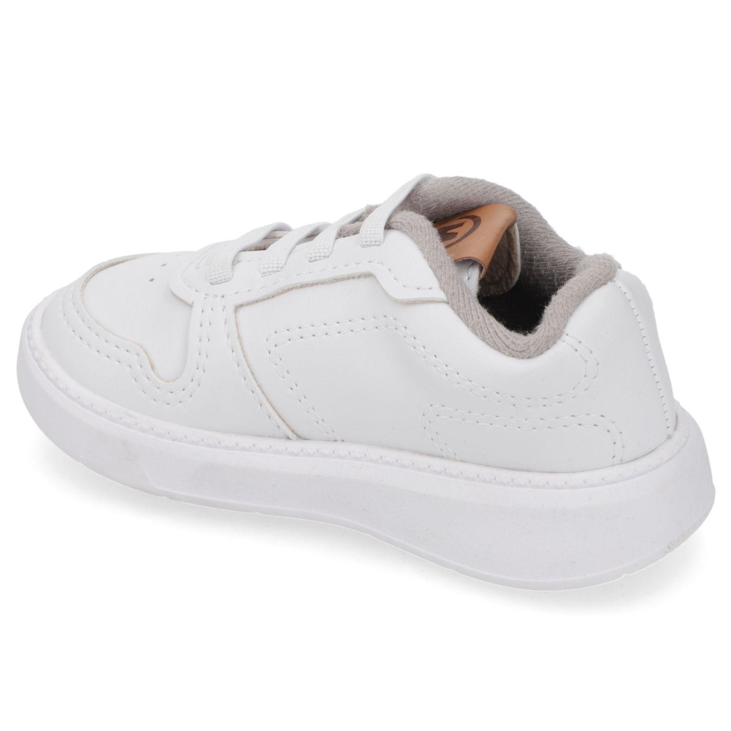 Zapatilla Blanca Niño con Cierre de Cordones-3