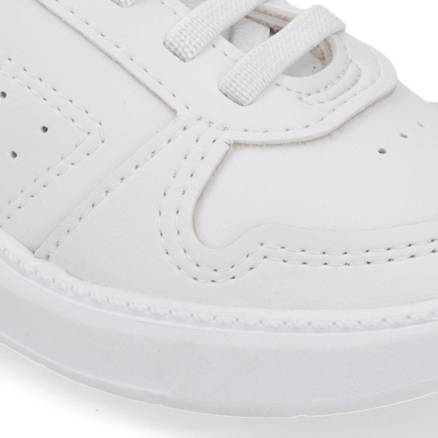 Zapatilla Blanca Niño con Cierre de Cordones-5