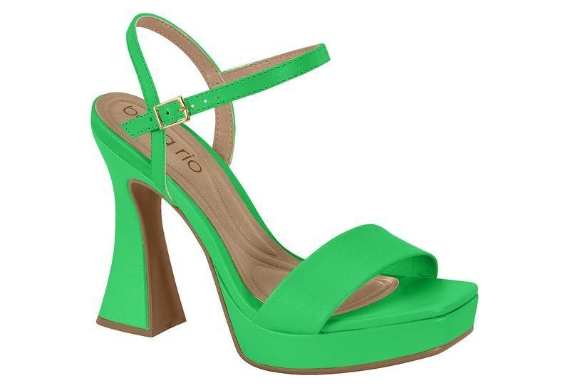 Sandalia Taco Beira Rio Verde 12043-0