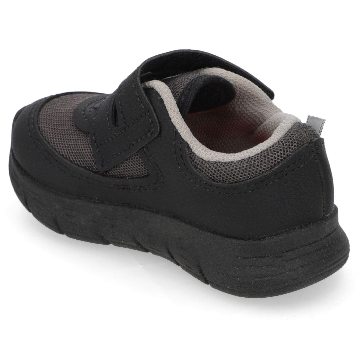 Zapatilla Deportiva Niño Negra con Velcro Molekinho-3