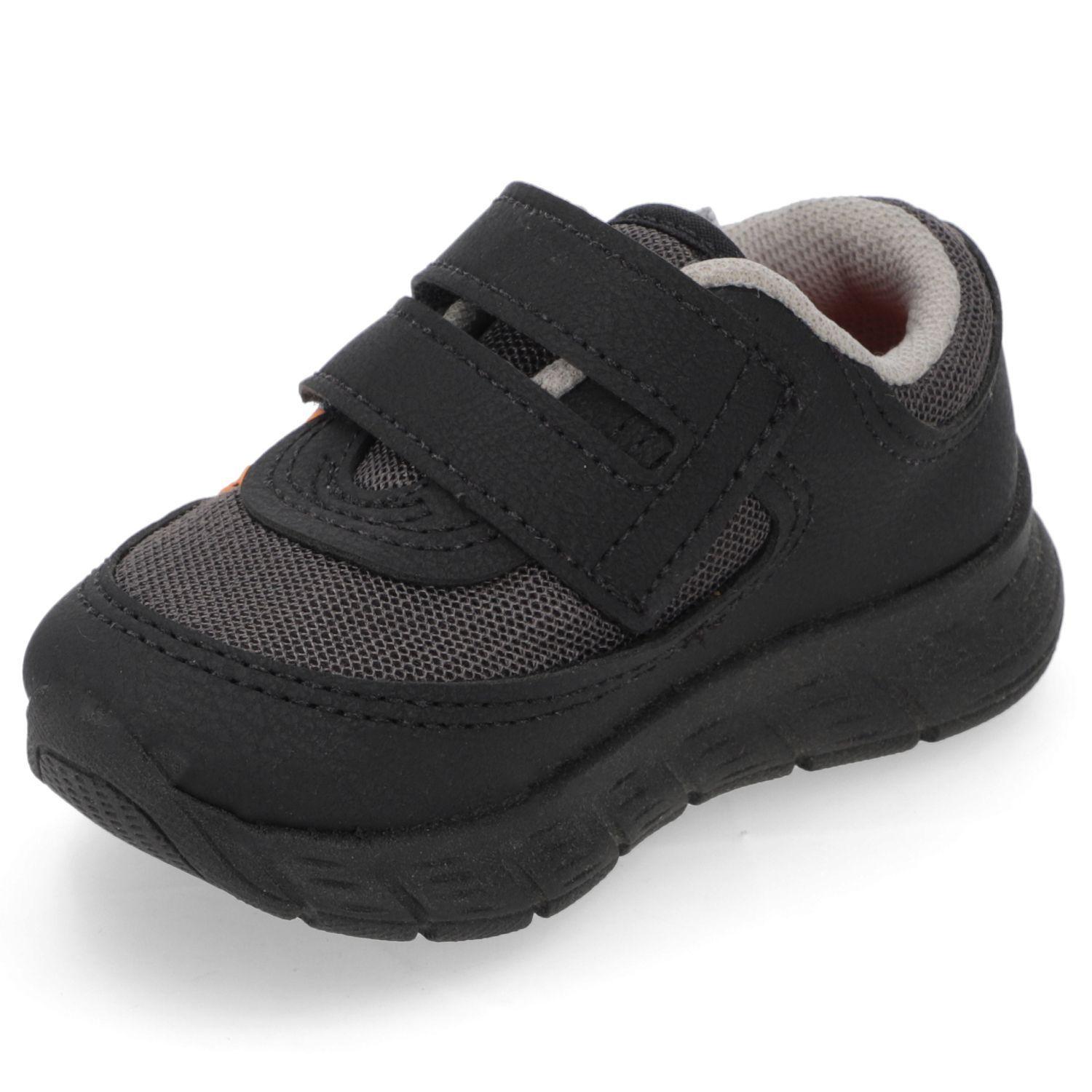 Zapatilla Deportiva Niño Negra con Velcro Molekinho-2