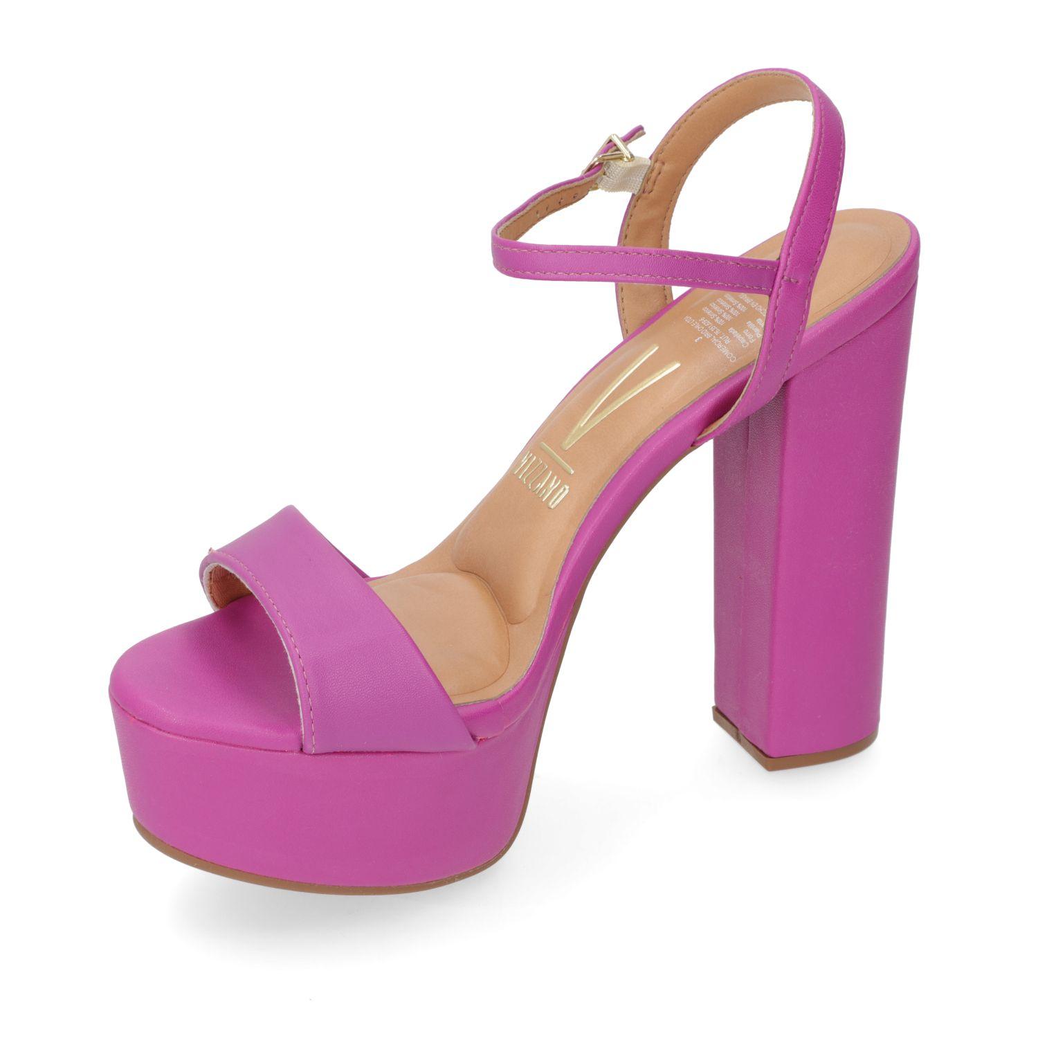 Sandalia Taco Vizzano Morado 9973-2