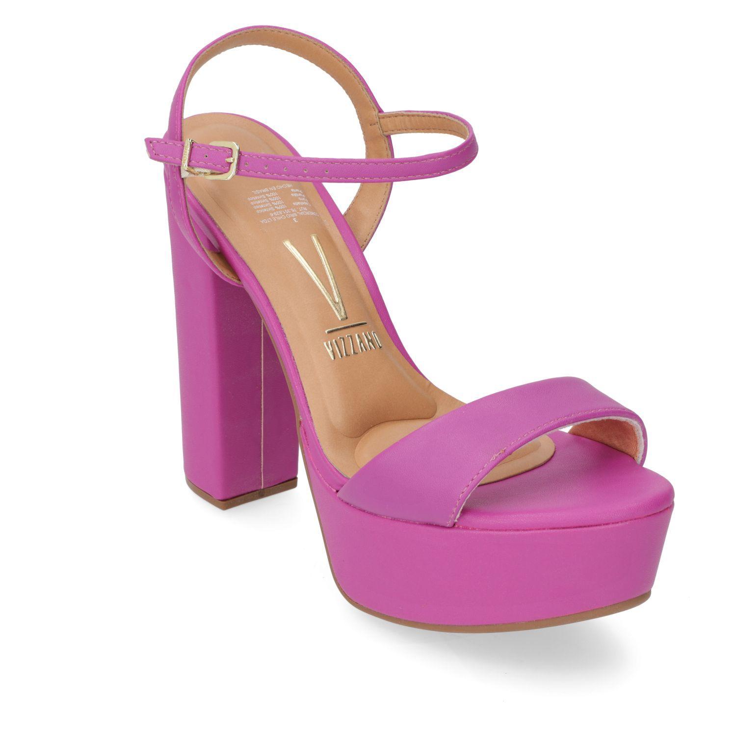 Sandalia Taco Vizzano Morado 9973-1