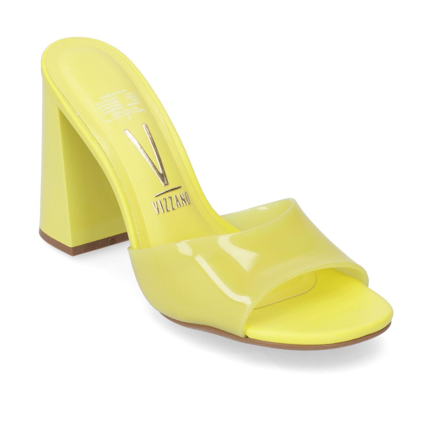 Sandalia Taco Vizzano Amarillo 10580-1