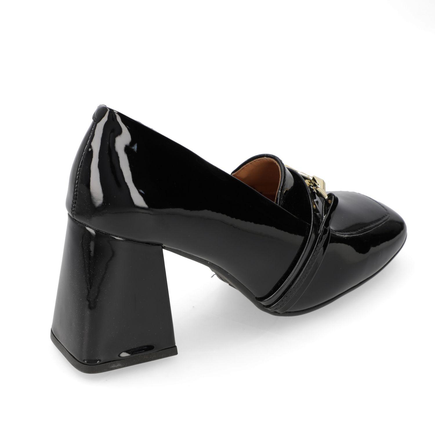 Zapato Taco Vizzano Negro Taco 10 Cm Efecto Cuero-3