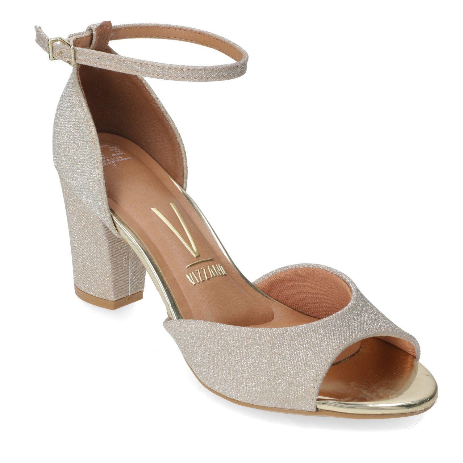 Sandalia Taco Cuadrado Dorado Vizzano-0