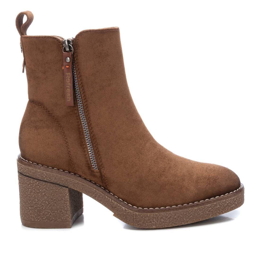 Botin Mujer Gamuza Camel 170989-CA Refresh-0