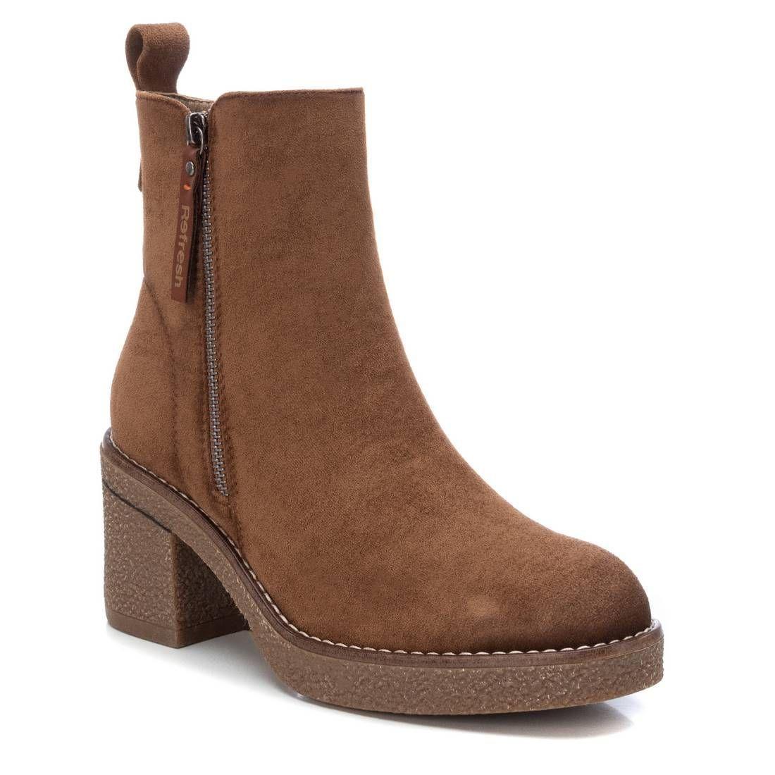 Botin Mujer Gamuza Camel 170989-CA Refresh-2