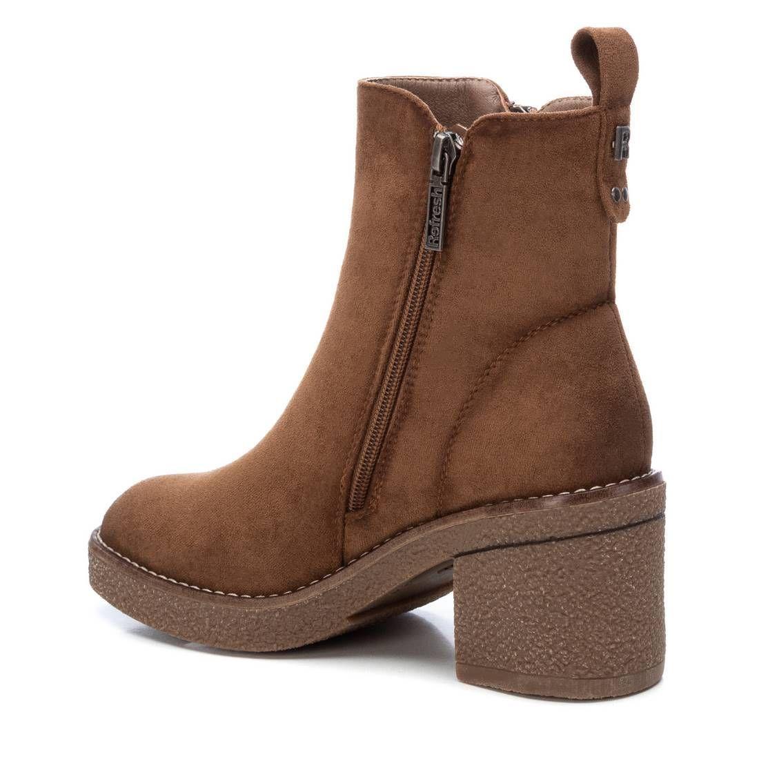 Botin Mujer Gamuza Camel 170989-CA Refresh-3