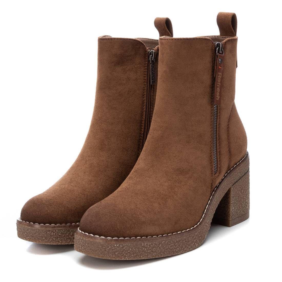 Botin Mujer Gamuza Camel 170989-CA Refresh-4