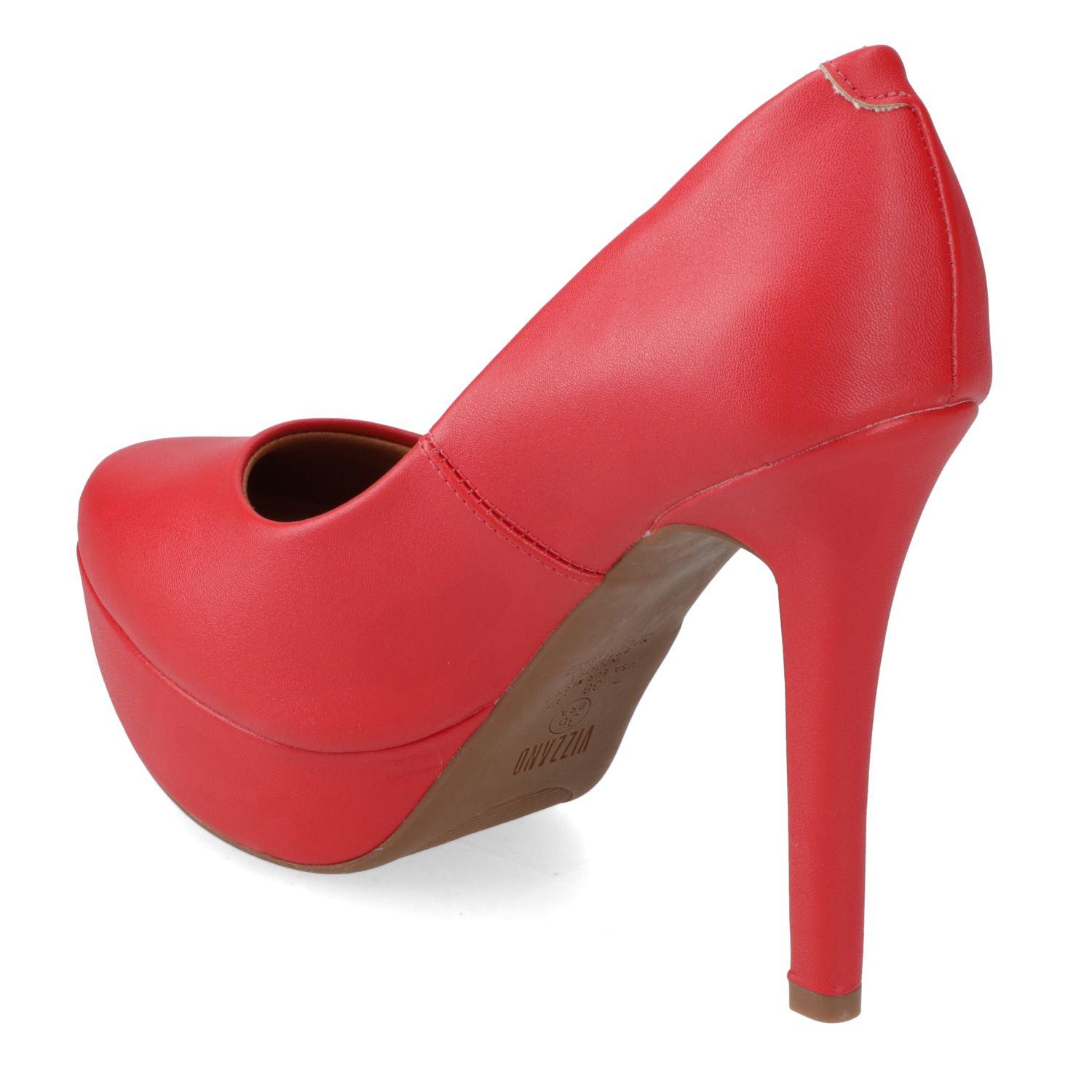 Stiletto Vizzano Rojo Taco 13 Cm Efecto Cuero  Rojo 1025 Pelica-3