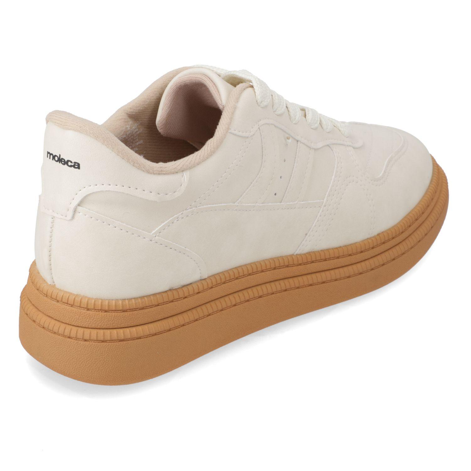 Zapatillas Casuales Blanco Moleca-4