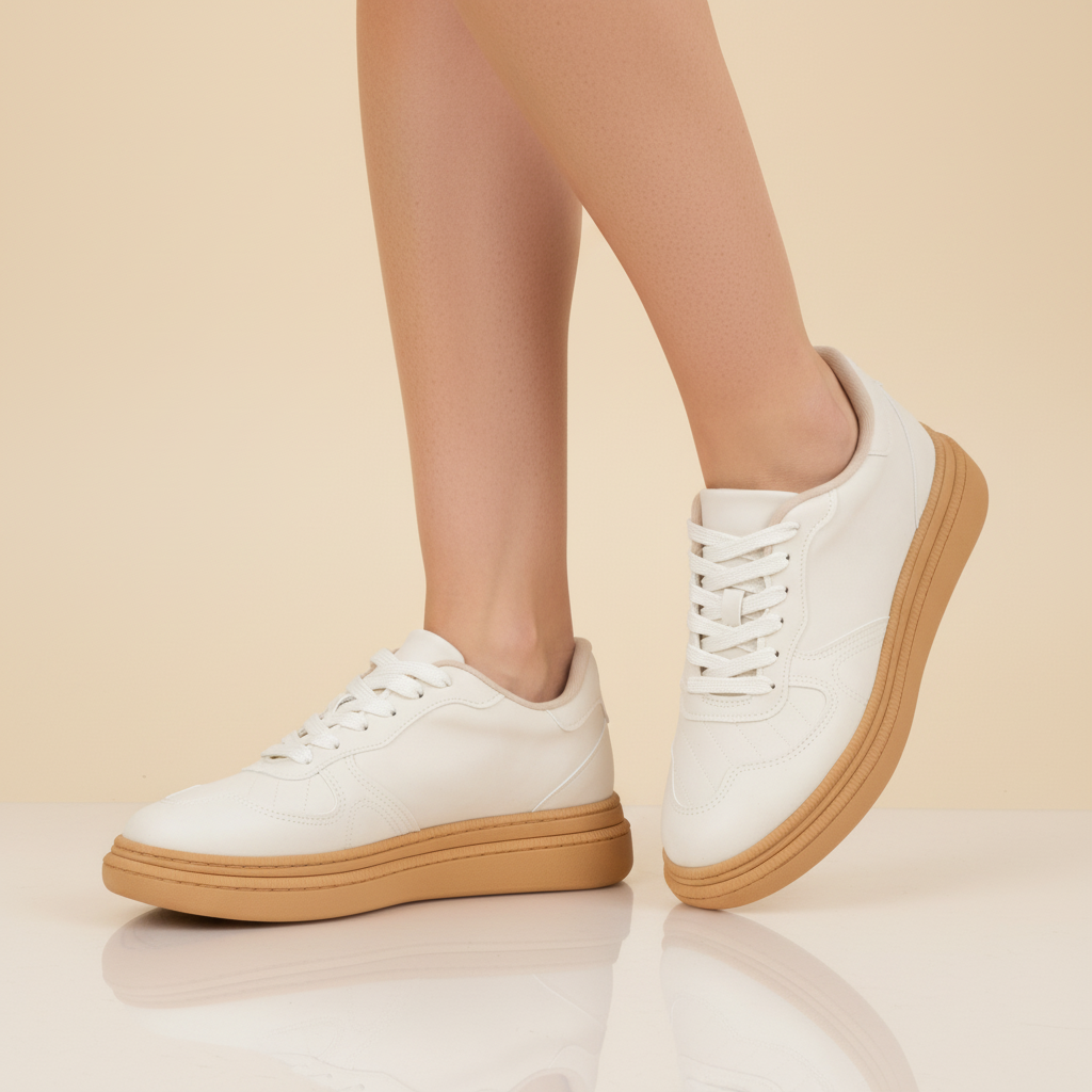 Zapatillas Casuales Blanco Moleca-6