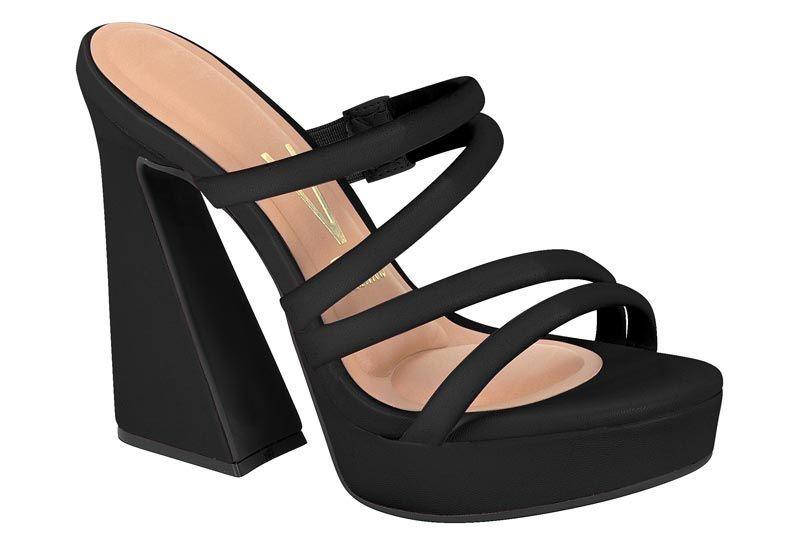 Sandalia Taco Vizzano Negro 11627-0