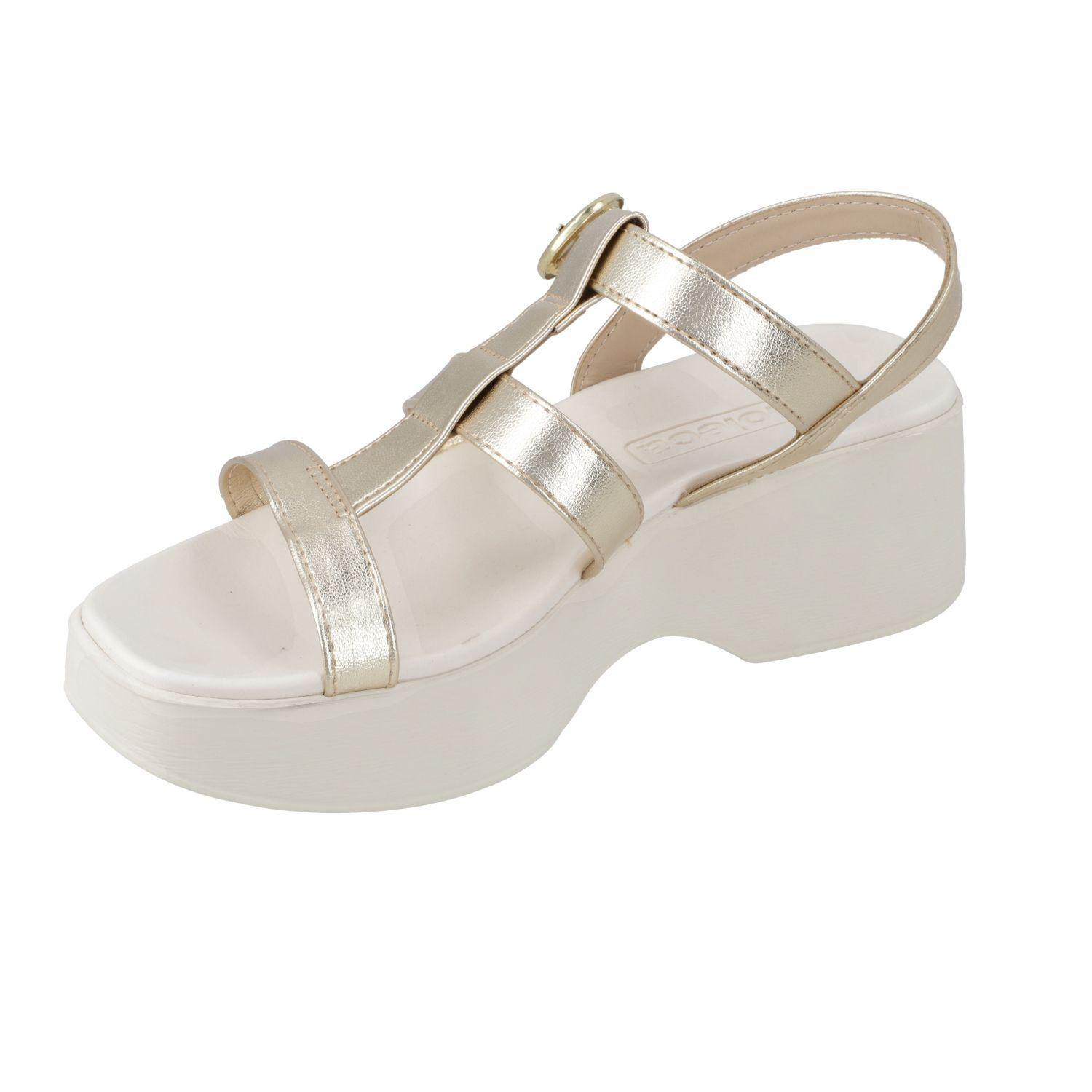 Sandalia Plana Moleca Dorado 15413-2