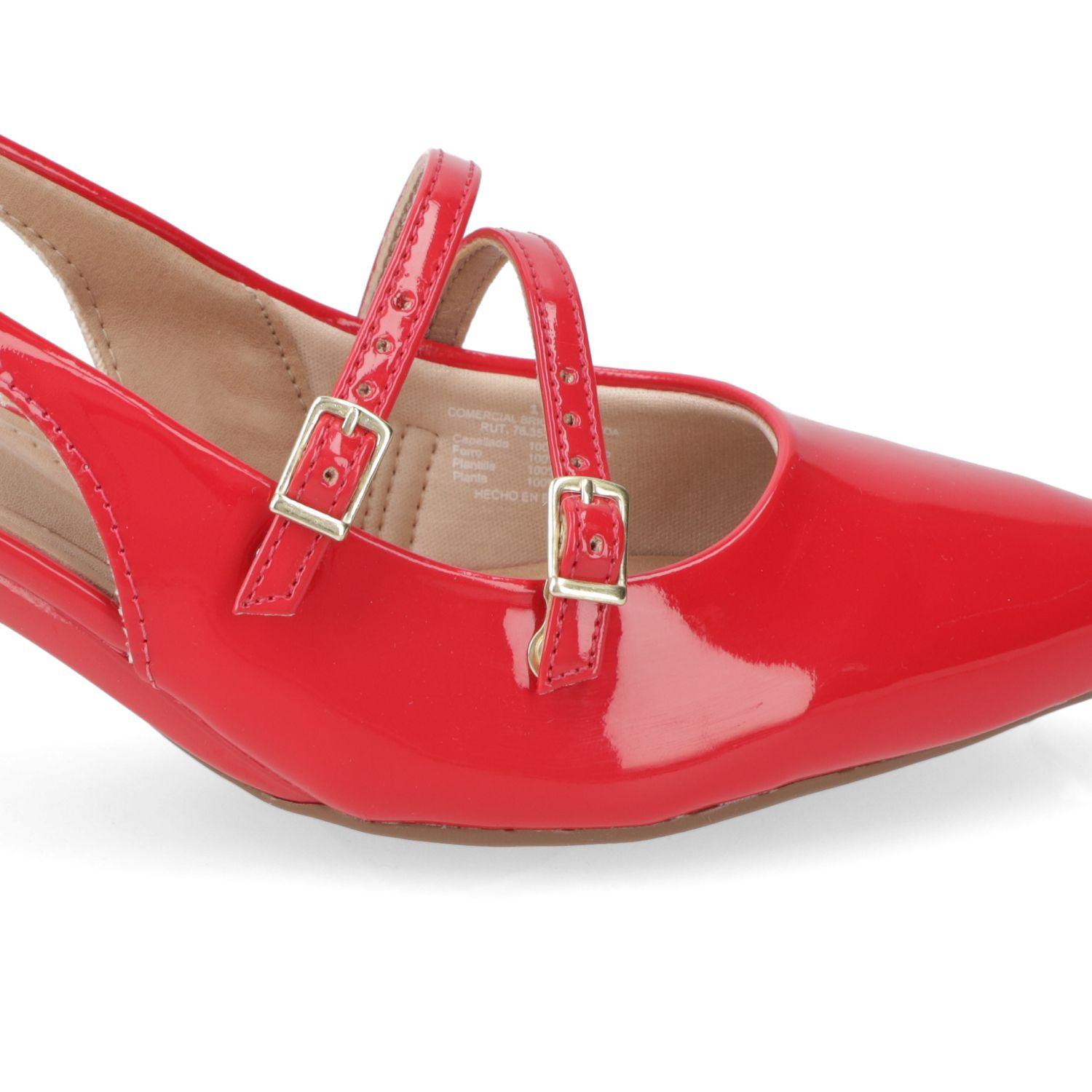 Stiletto Beira Rio Rojo Taco 5 Cm-4