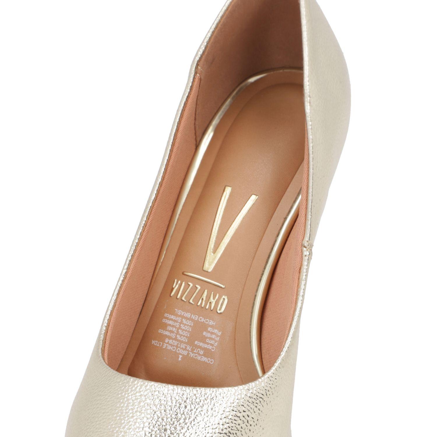 Zapato Para Mujer Taco Aguja Stiletto Dorado 1184 - Vizzano-4