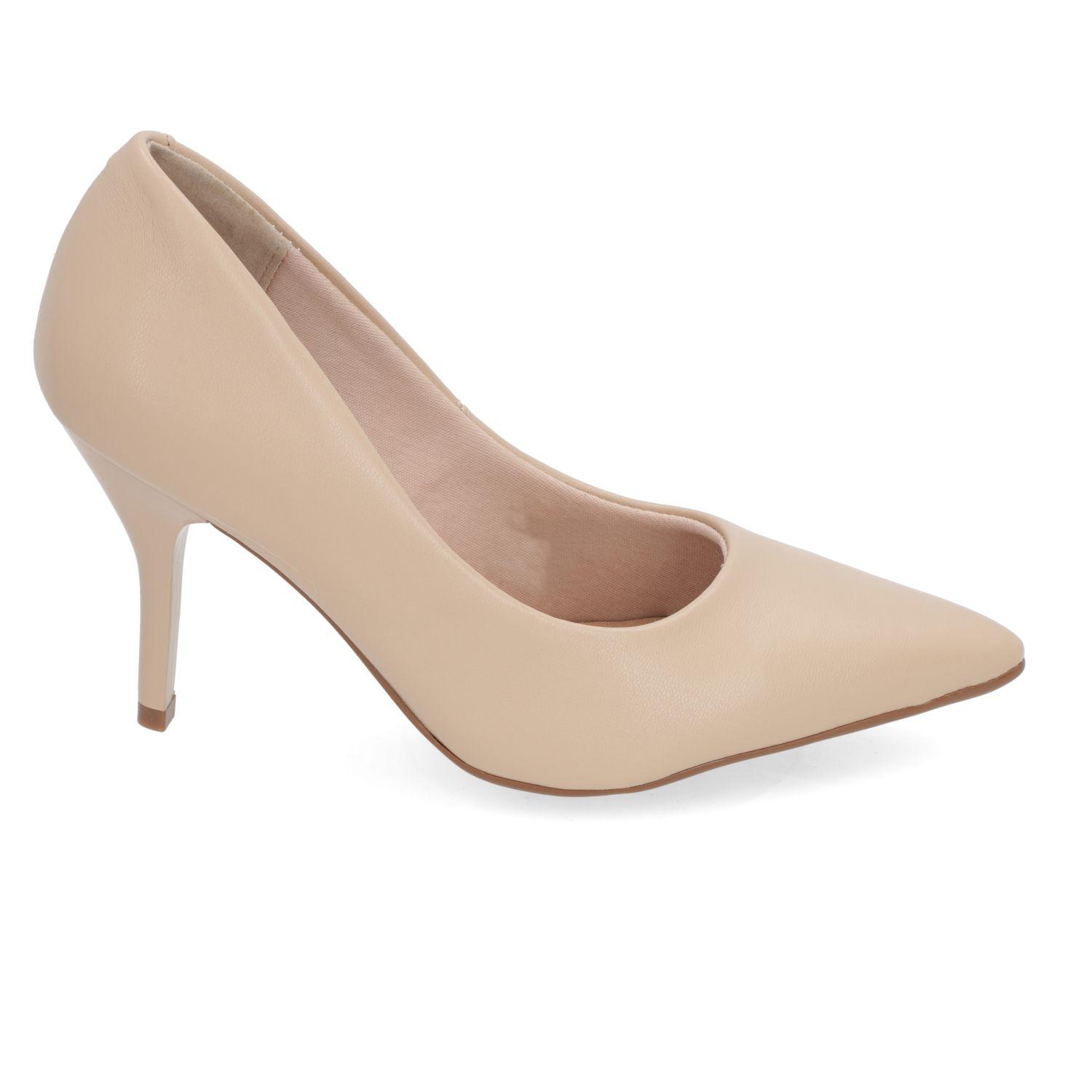 Stiletto Beira Rio Beige Taco 10 Cm-0