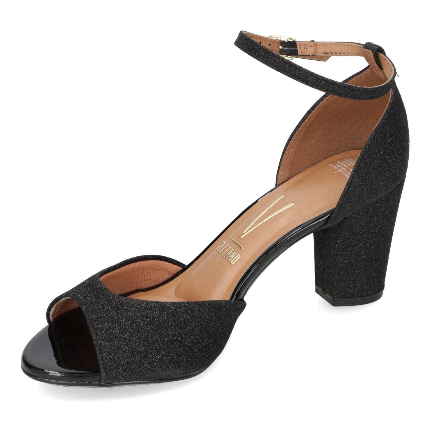 Sandalia Taco Vizzano Negro 13718-2