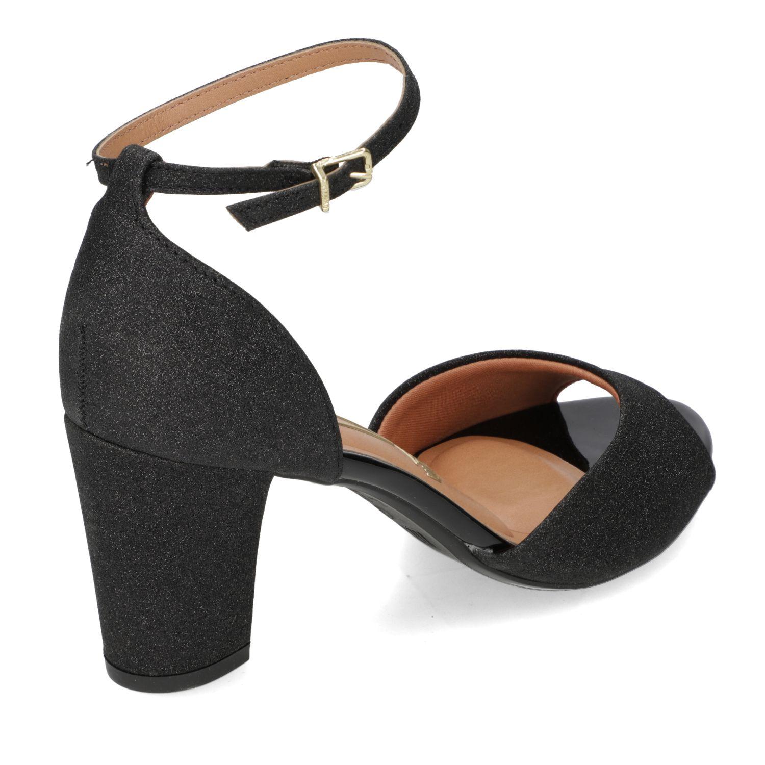 Sandalia Taco Vizzano Negro 13718-3