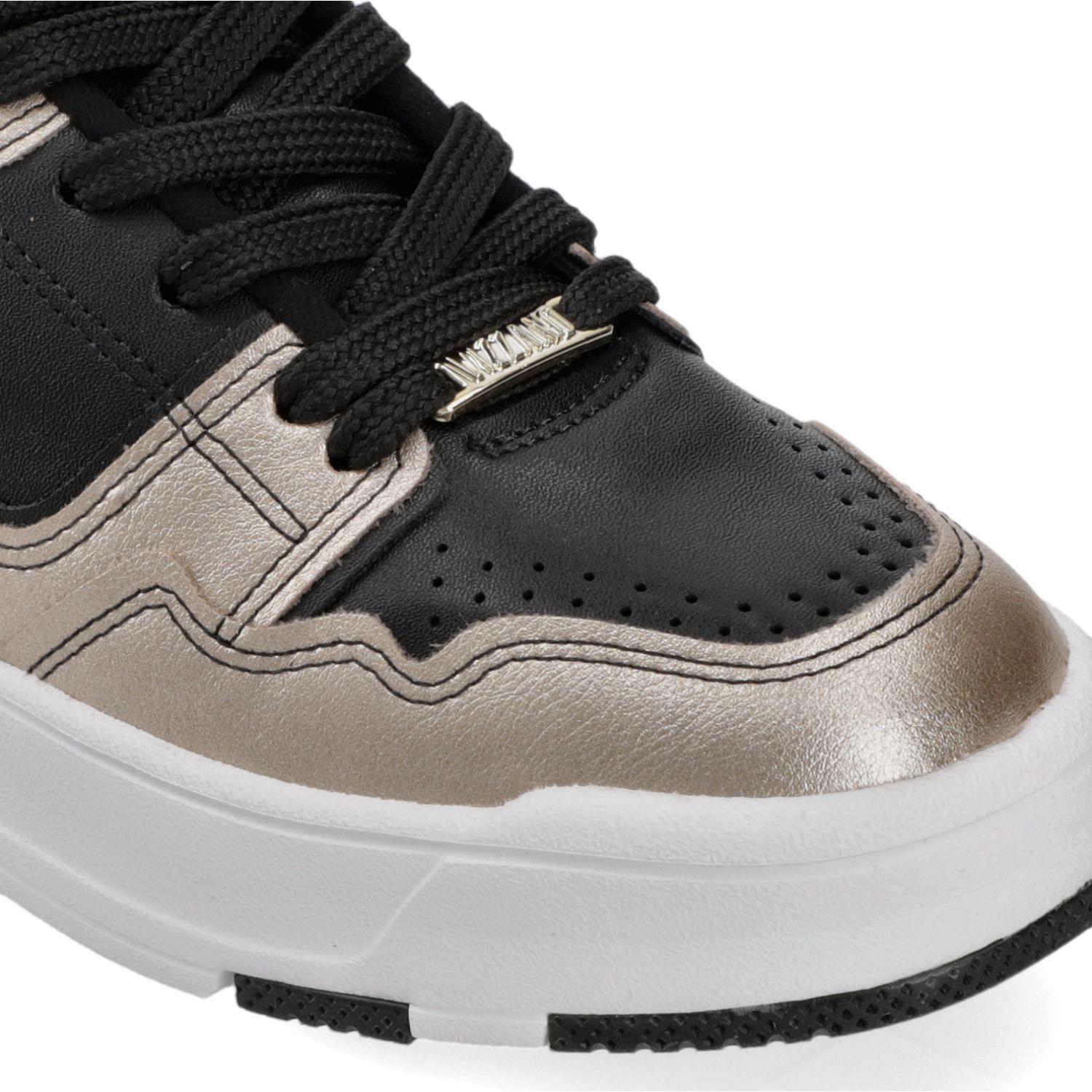 Zapatilla Casual Negra Con Detalles Metalizados Vizzano-5