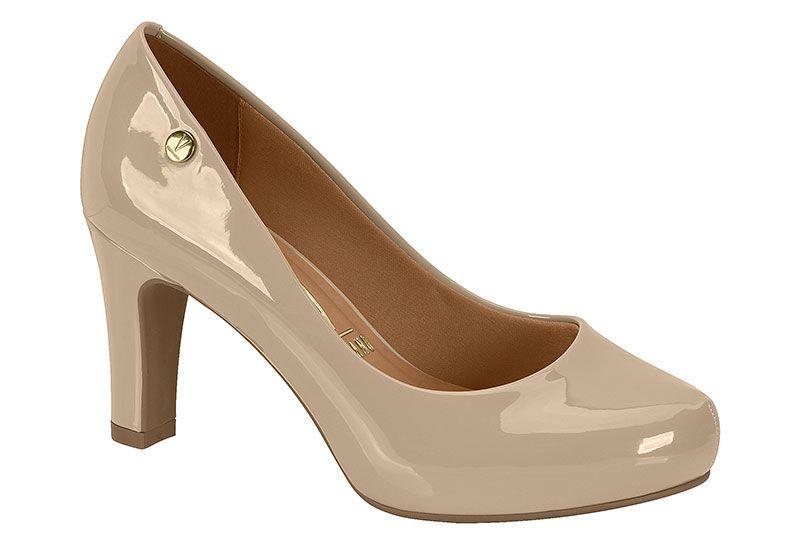 Zapato Mujer Taco Cuadrado Charol Beige 1840-301- Vizzano-0