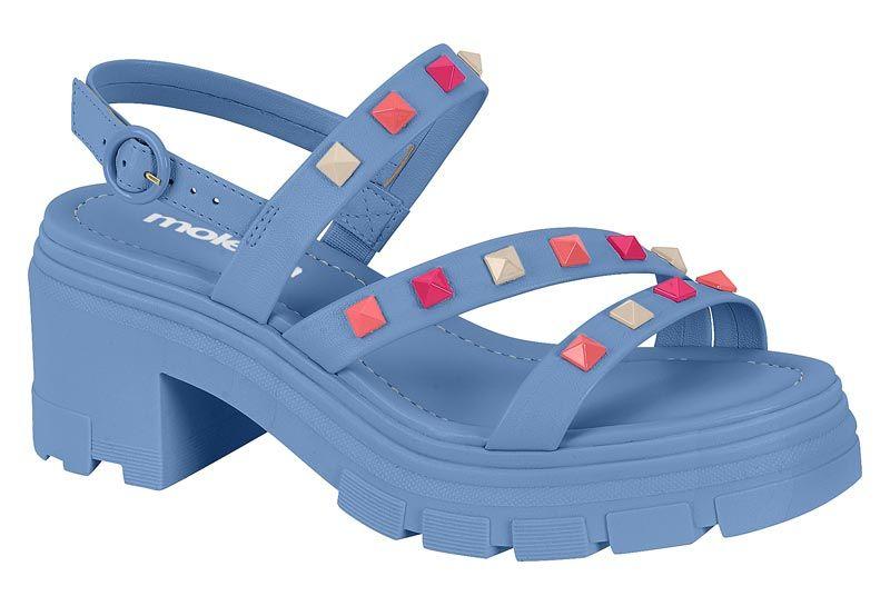 Sandalia Taco Moleca Celeste 10923-6