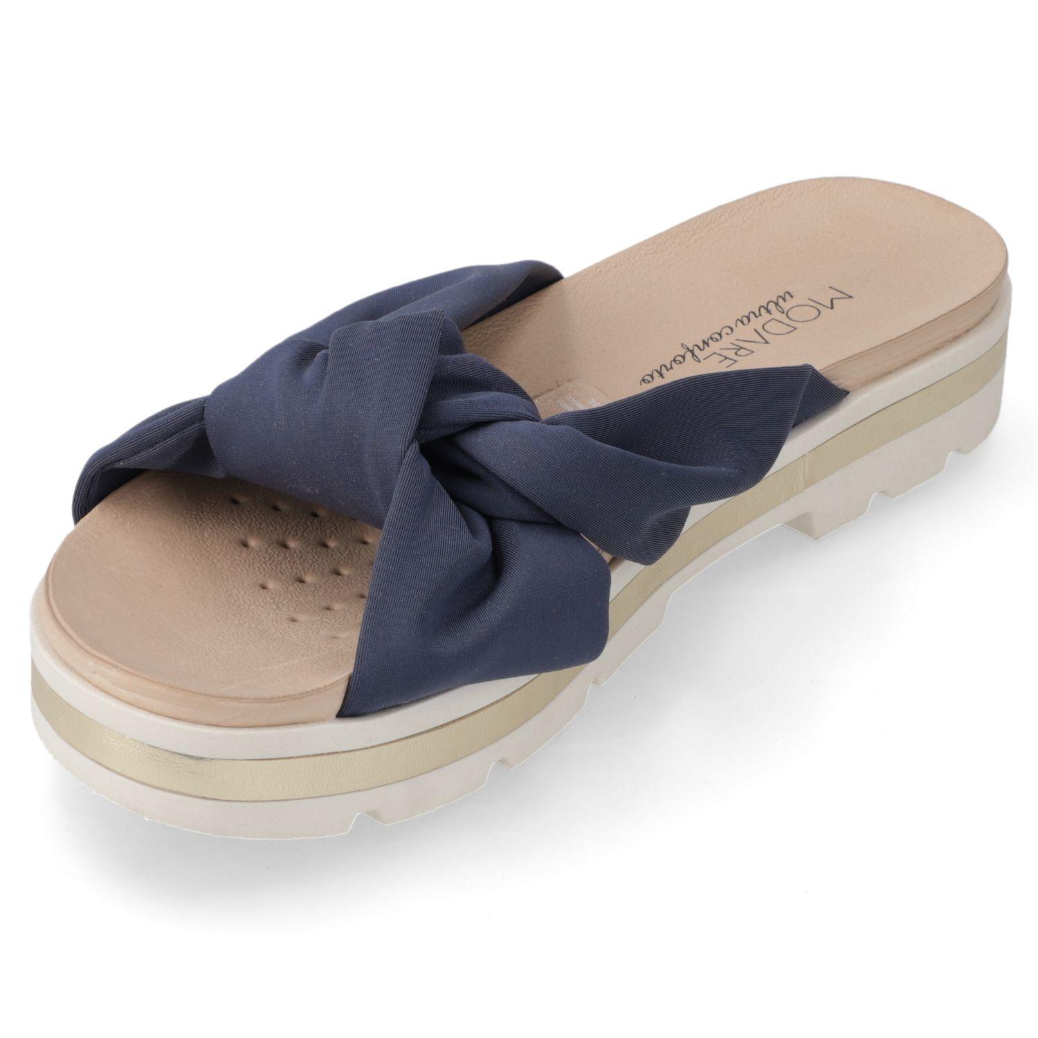 Sandalia Plana Modare Azul Marino 13881-2