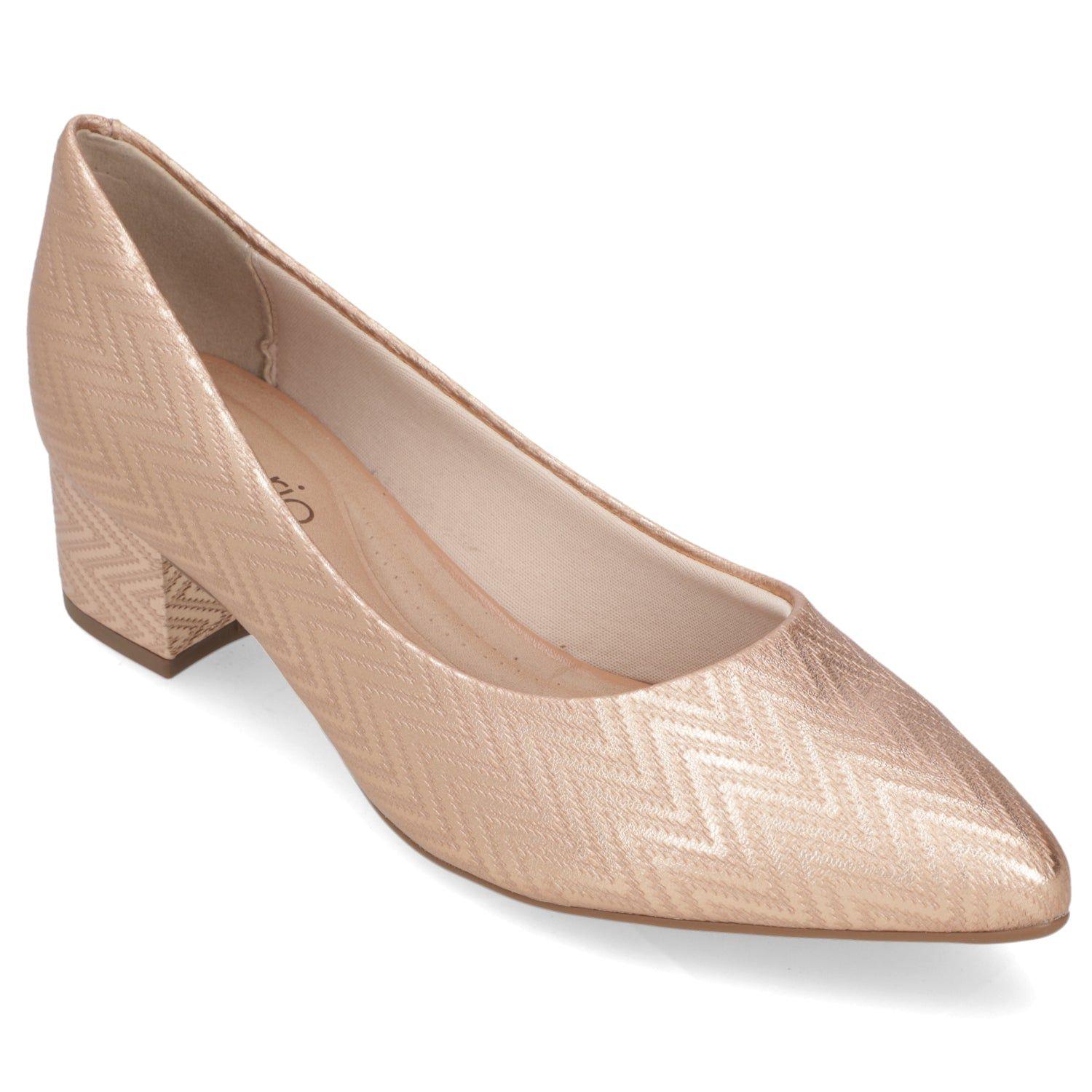 ZapatoTacho Ancho Rose Gold Beira Rio-0