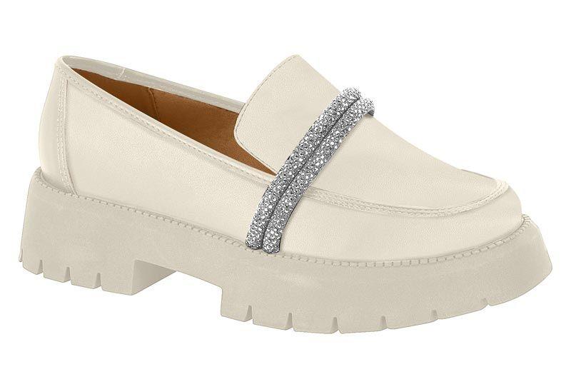 Mocasin Vizzano Blanco Efecto Cuero  Blanco Off 526/Cristal-Plata Pelica/Tira Pronta Strass-0