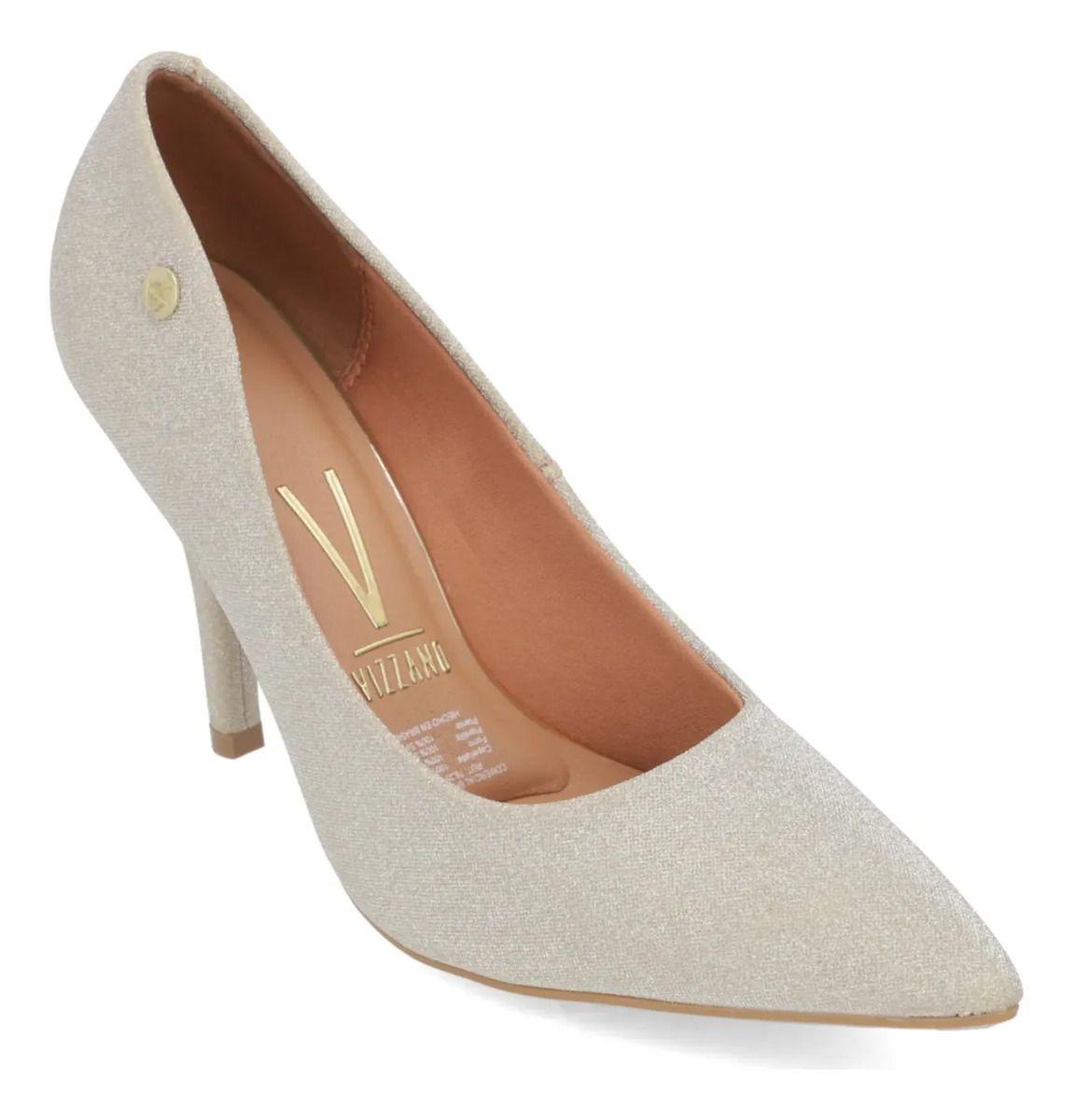 Vizzano Stiletto Mujer Taco Aguja Glitter Plateado-0